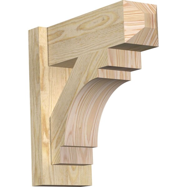 Ekena Millwork Merced Rough Sawn Craftsman Outlooker, Douglas Fir, 6"W x 16"D x 16"H OUT06X16X16MRC04RDF - main